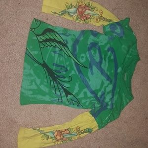 Ed Hardy tattoo long sleeve shirt